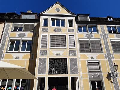 Außenansicht der Stadtbibliothek Freiburg